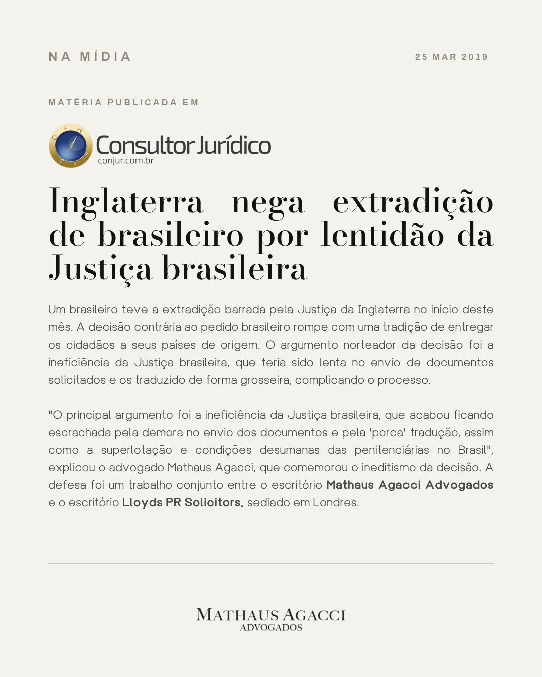Inglaterra nega extradição de brasileiro por lentidão da Justiça brasileira