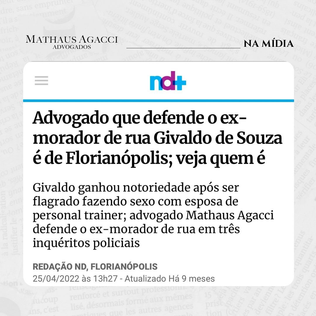 Matéria 
jornalística do ND+, da Record… 
